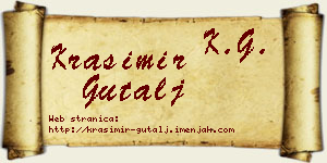 Krasimir Gutalj vizit kartica